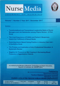 Nurse Media ; Journal of Nursing, Volume 7, Number 2 Year 2017, December 2017