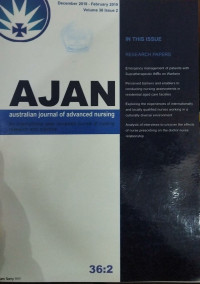 AJAN ' Australia journal of advanced nursing