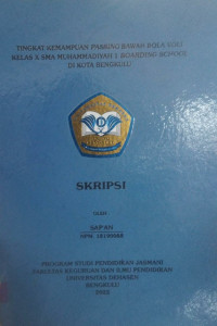 Tingkat Kemampuan Passing Bawah Bola Voli Kelas X SMA Muhammadiyah 1 Boarding School di Kota Bengkulu