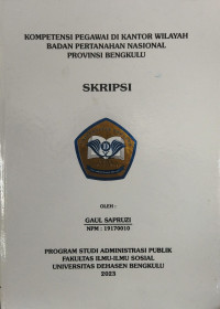 Kompetensi Pegawai Di Kantor Wilayah Badan Pertahanan Nasional Provinsi Bengkulu