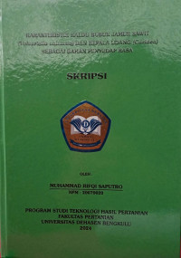 Karakteristik Kaldu Bubuk Jamur Sawit (Volvariella Volvacea) Dan Kepala Udang (Caridea) Sebagai Bahan Penyedap Rasa