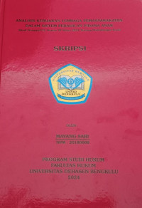 Analisis Kebijakan Lembaga Pemasyarakatan Dalam Sistem Peradilan Pidana Anak ( Studi Normatif UU No 35Tahun 2014 Tentang Perlindungan Anak)