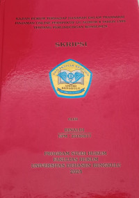 Kajian Hukum Terhadap Nasabah Dalam Transaksi Pinjaman Online Prespektif UU No 8Tahun 1999 Tentang Perlindungan Konsumen