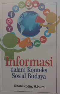 Informasi Dalam Konteks Sosial Budaya