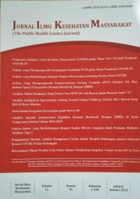 Jurnal Ilmu Kesehatan Masyarakat Vol.11 No.1 Desember 2022