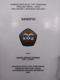 Image of Dampak Film Dilan 1990 Terhadap Perilaku Siswa-Siswi SMA Negeri 1 Bengkulu Selatan